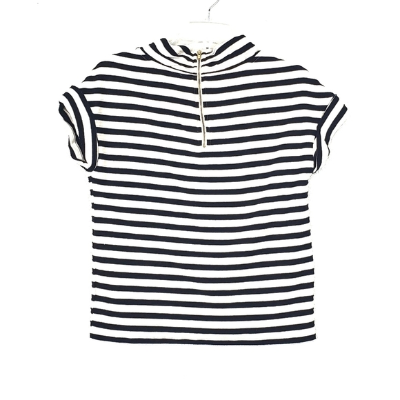 Anthropologie striped cuff sleeve top - Picture 2 of 6